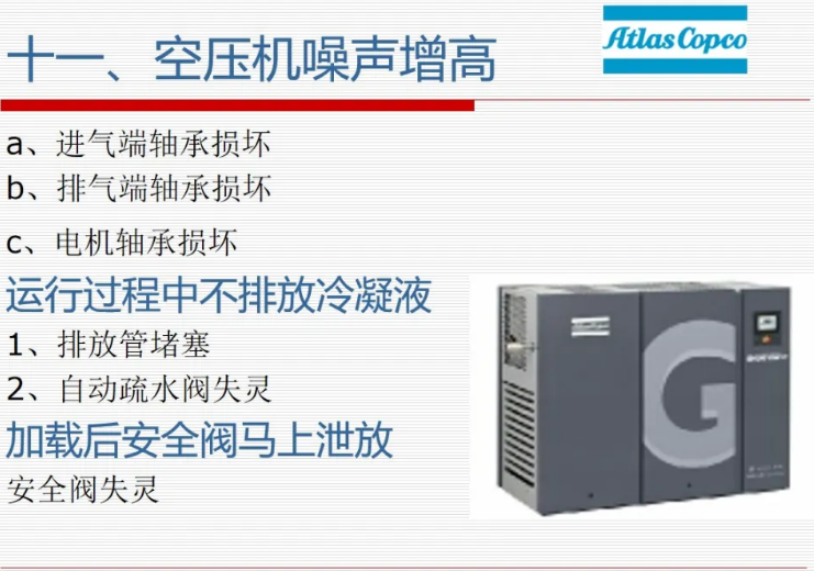 阿特拉斯·科普柯空压机常见故障及排除指南